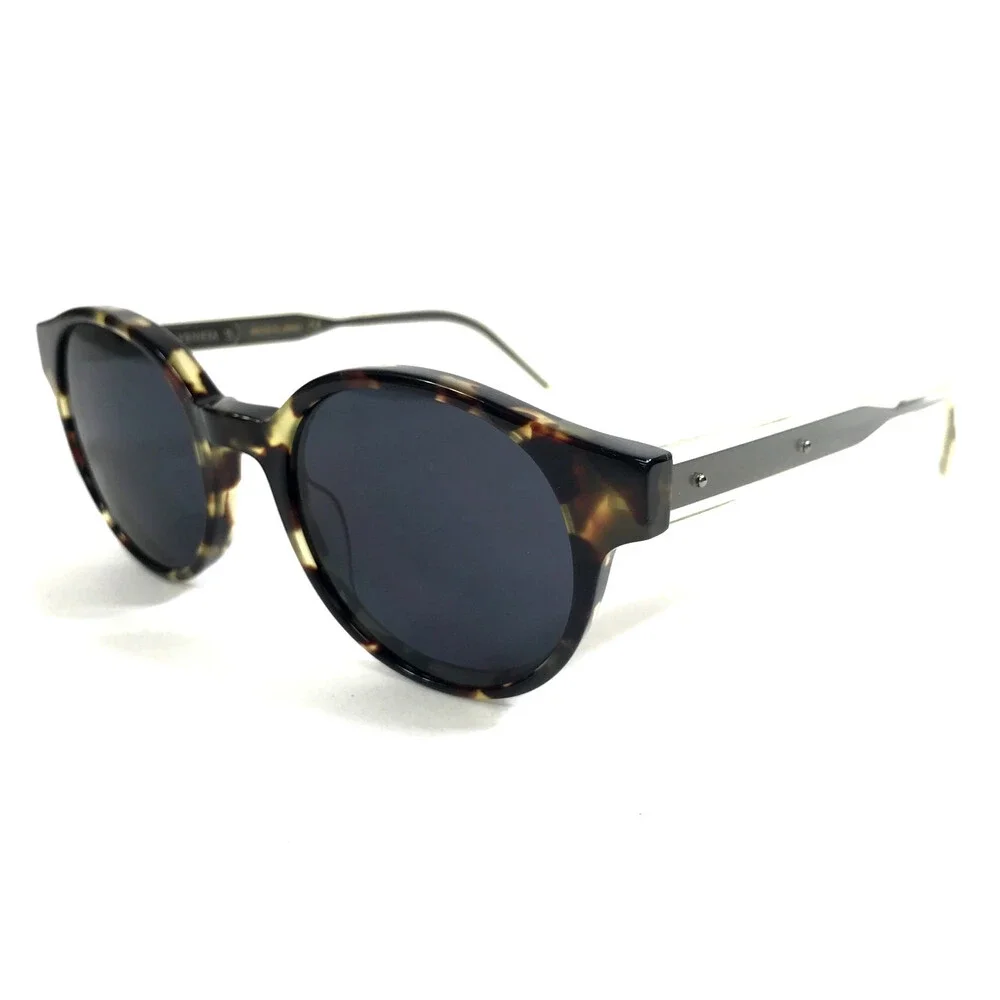 Bottega Veneta Sunglasses BV0006O 004 Gray Tortoise Frames with Dark Gray Lenses